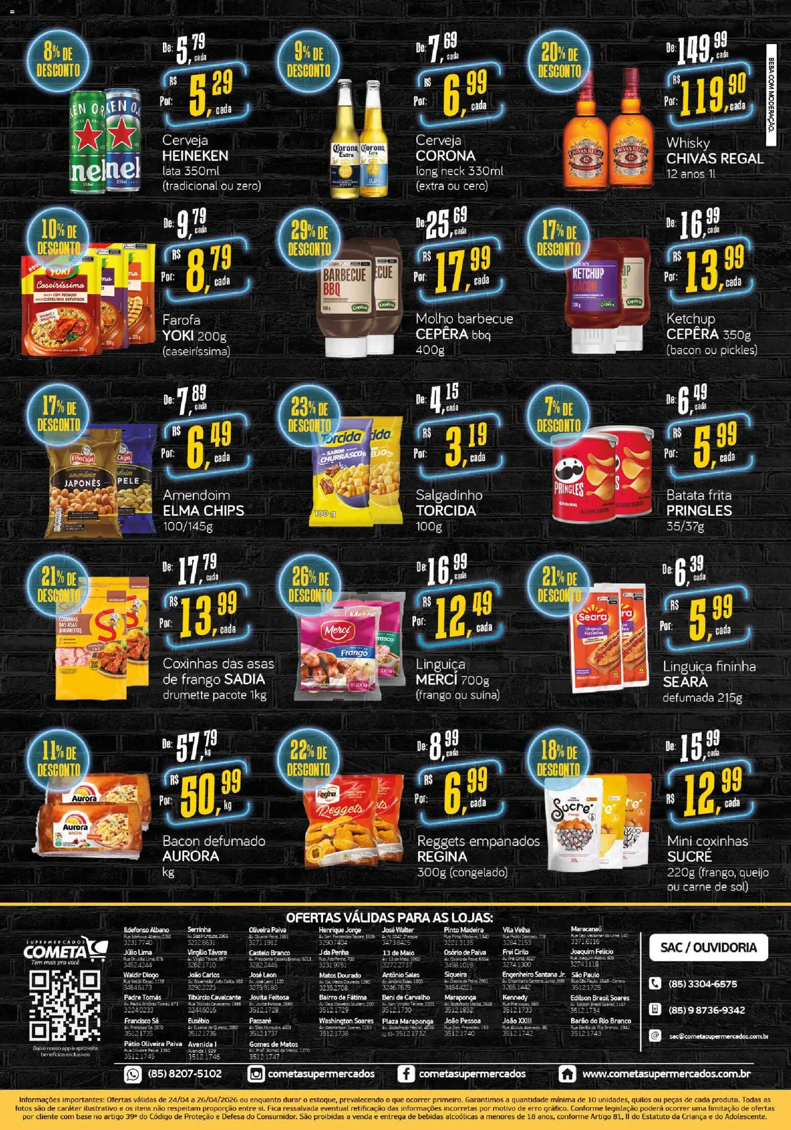 Cometa Supermercados Folheto - válido de 24.04.2026 | Página: 2 | Produtos: Queijo, Cerveja, Cerveja Heineken, Heineken