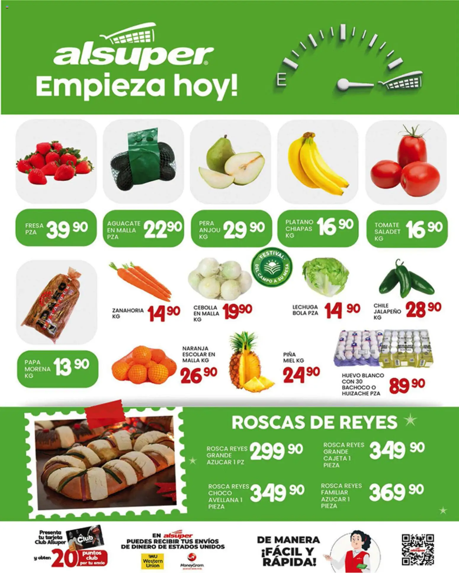 Nuevas ofertas de Alsuper válidas en toda la República Mexicana desde el 09.01.2026. ¡Encuentra las mejores ofertas en Alsuper folleto Zacatecas! | Página: 8 | Productos: Plátano, Huevo, Aguacate, Zanahoria