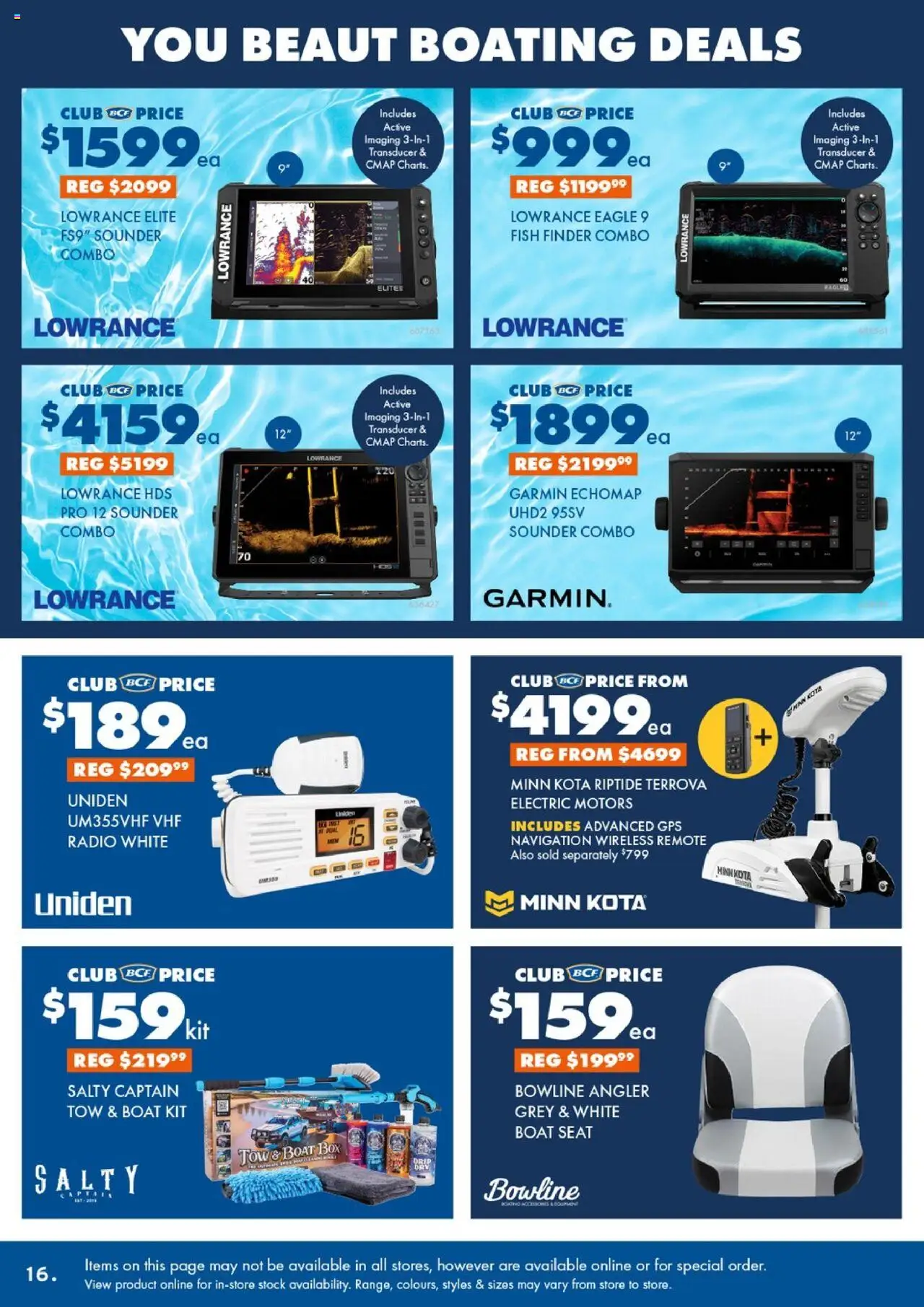 BCF catalogue - valid from 30.06.2025 | Page: 16 | Products: Box, Fish, Radio, Navigation