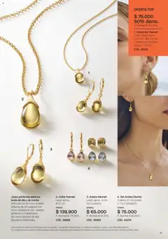 Yanbal revista - valida desde el 21.06.2025 | Página: 67 | Productos: Aretes, Gargantilla, Top