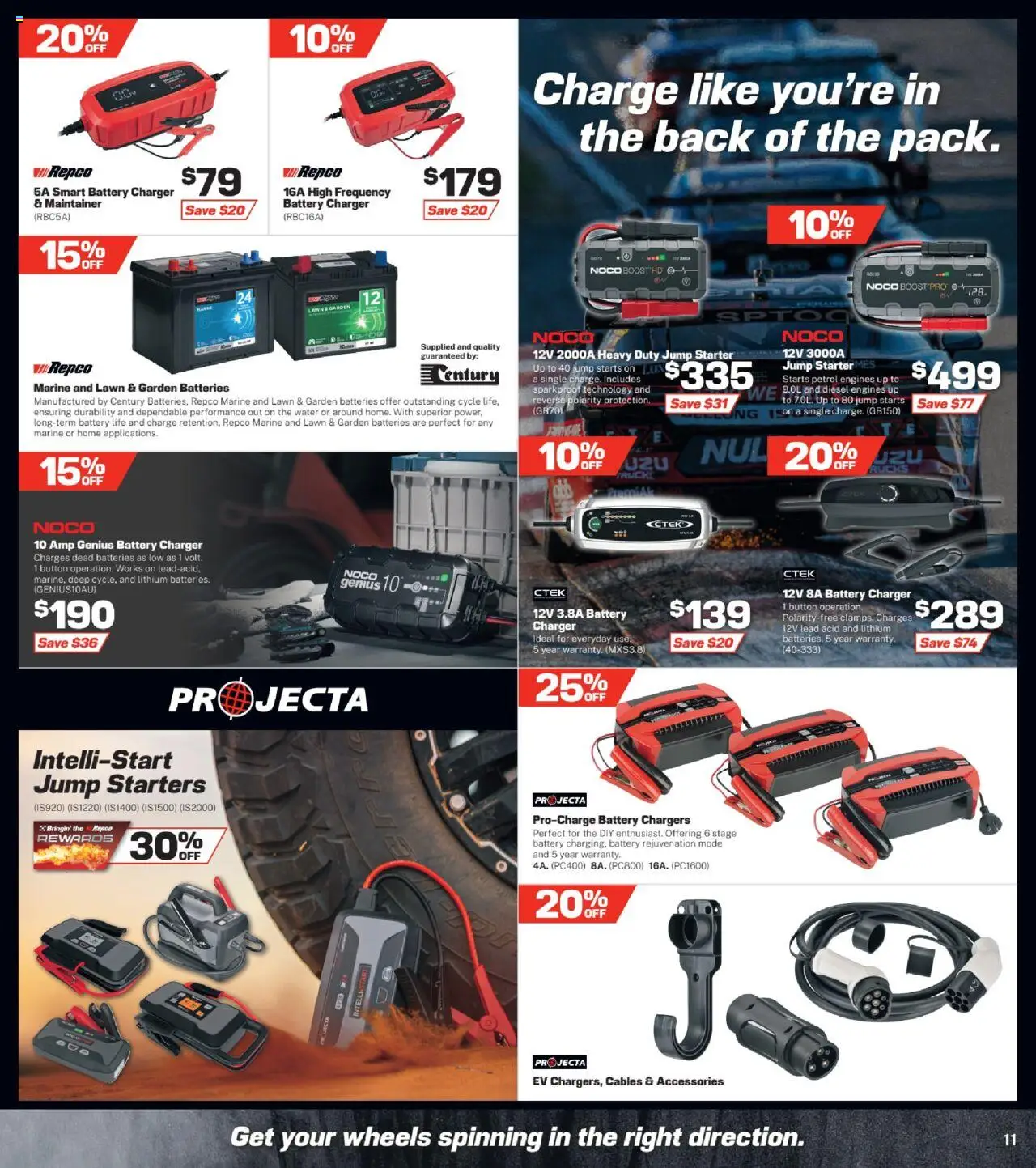 Repco catalogue - valid from 10.09.2025 | Page: 11 | Products: Battery, Charger, Water, Batteries