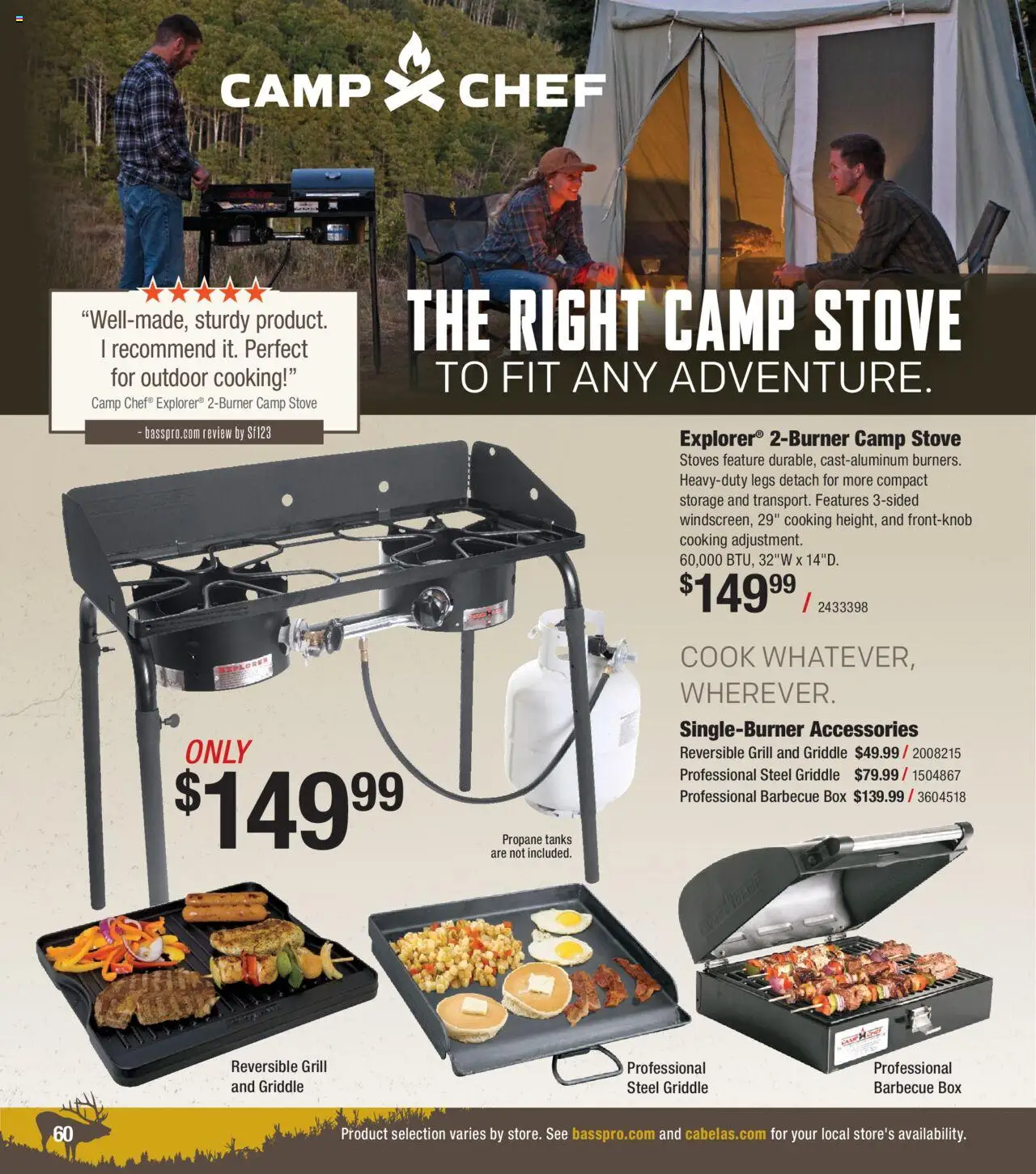 Cabela's Big Game Hunting 25 - valid from 12.06.2025 | Page: 60 | Products: Box, Griddle, Stove, Grill