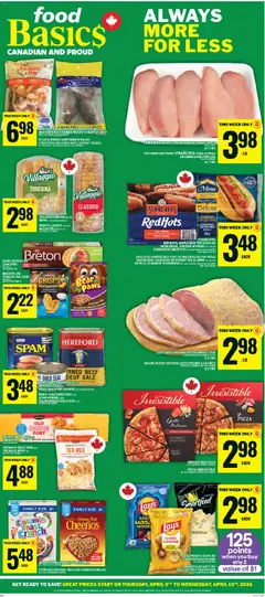 Preview of Food Basics weekly flyer - Kanata from shop Food Basics valid from 09.04.2026