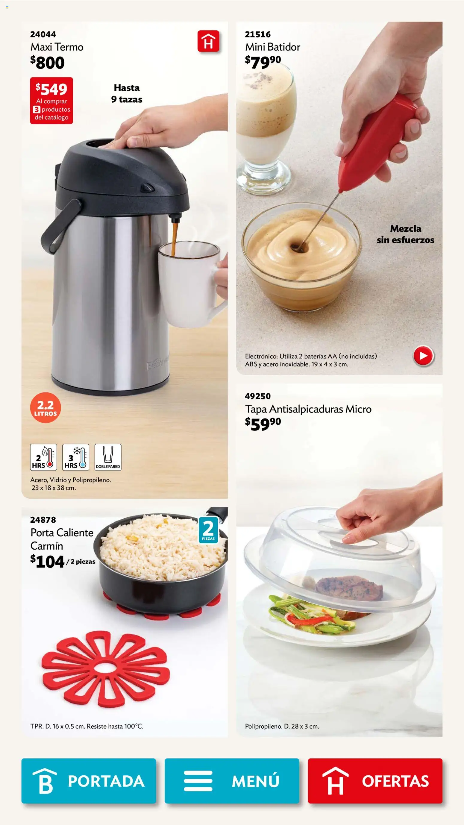 Nuevas ofertas de Betterware válidas en toda la República Mexicana desde el 03.11.2025. ¡Encuentra las mejores ofertas en Betterware campaña 11 2025! | Página: 55 | Productos: Batidor, Termo