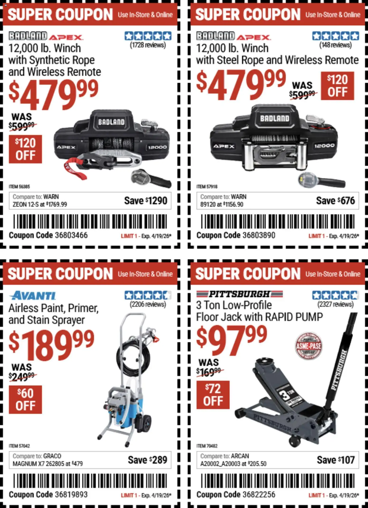 Harbor Freight Spring Black Friday - valid from 14.04.2026 | Page: 10 | Products: Pump