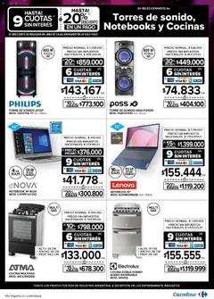 Vista previa Carrefour - Festival de Ofertas Hiper válido desde el 19.11.2025 | Página: 3 | Productos: Horno, Cocina, Notebook