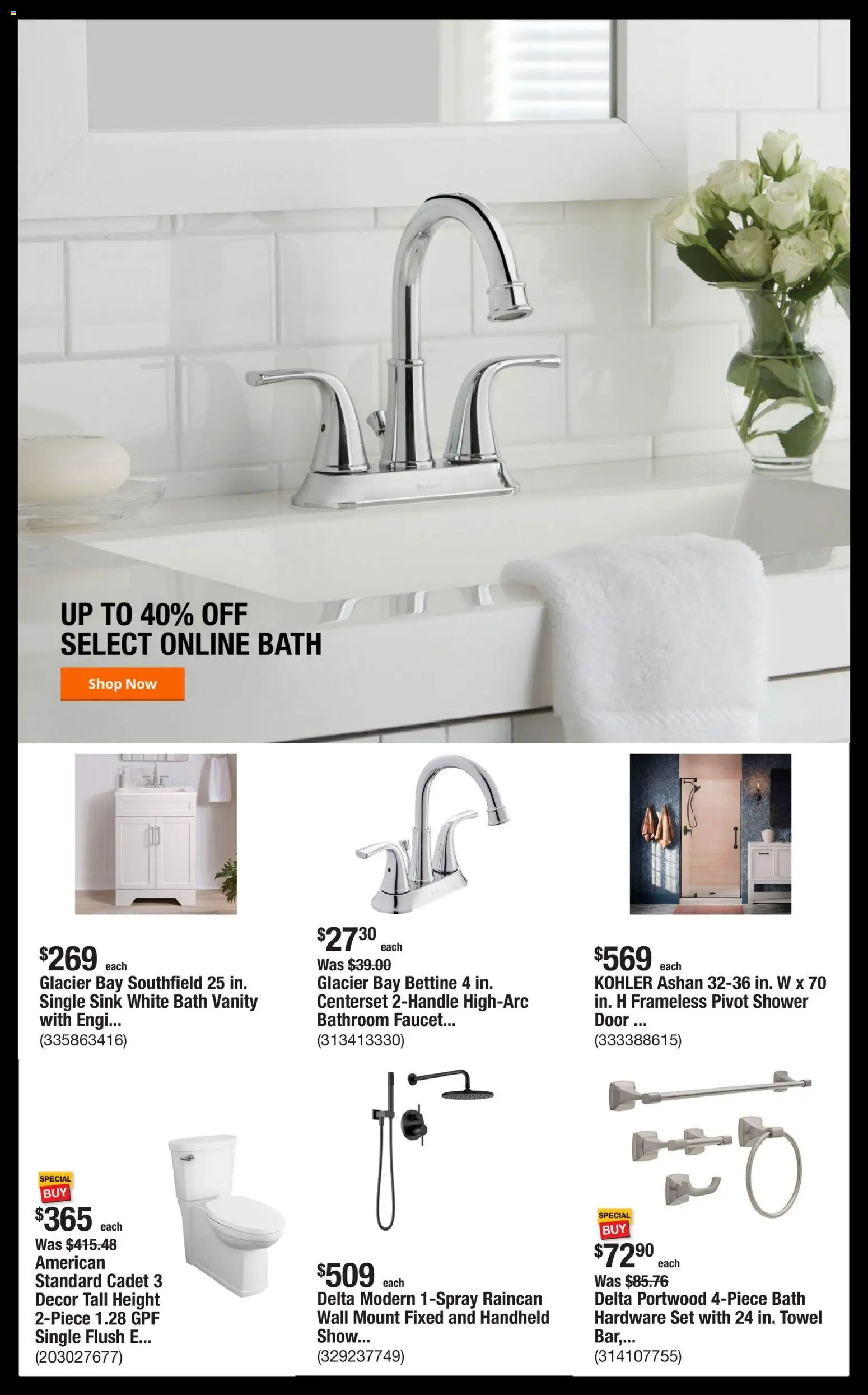Home Depot Shop Pro Ad - NY - valid from 26.01.2026 | Page: 2 | Products: Bath, Shower