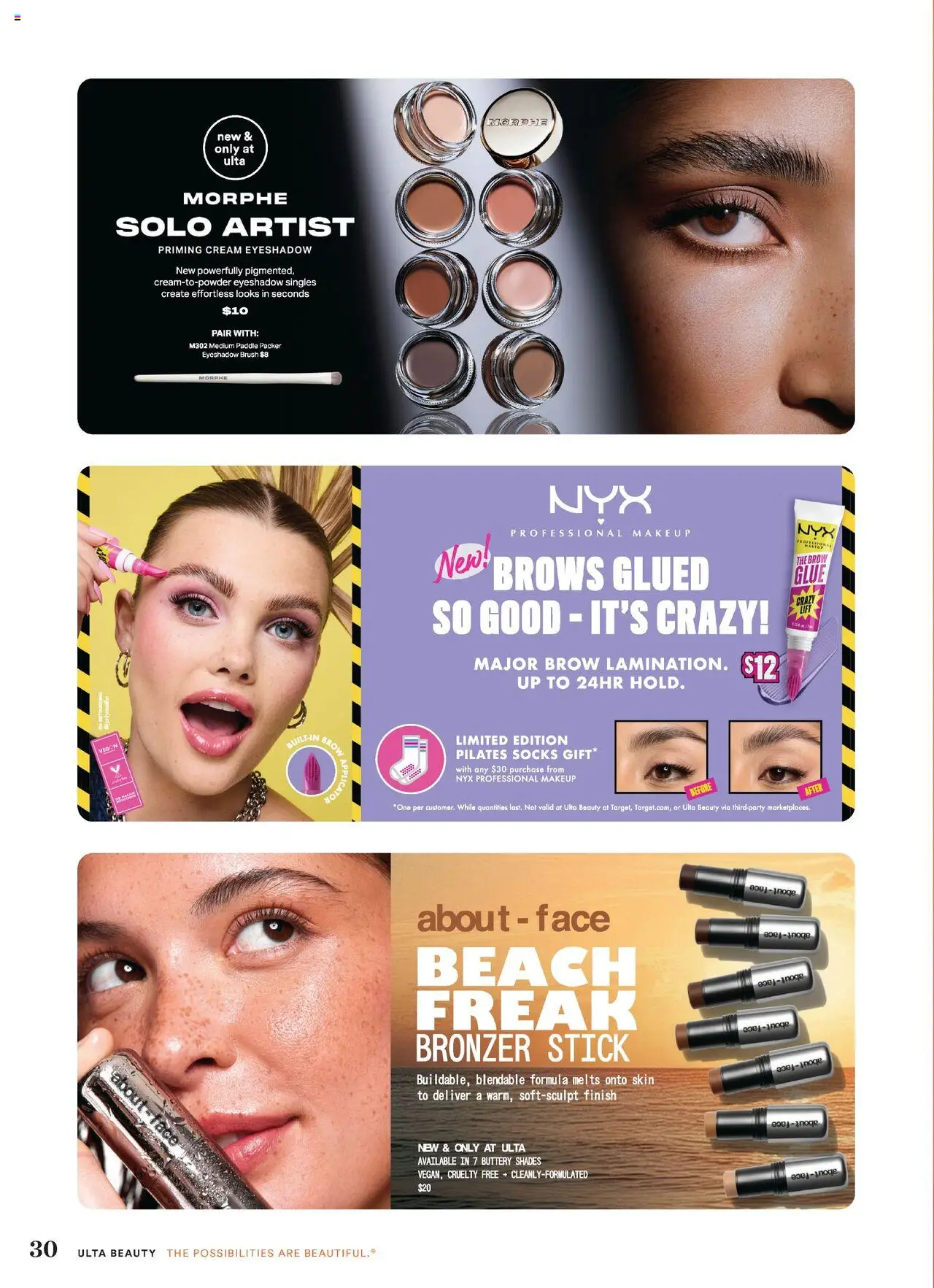 Ulta Beauty Weekly Ad - valid from 29.06.2025 | Page: 30 | Products: Bronzer, Brush, Eyeshadow, Socks