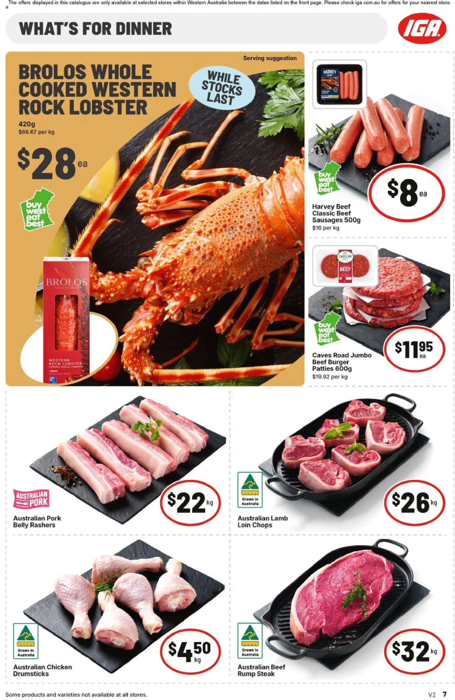 IGA catalogue - valid from 21.01.2026 | Page: 7 | Products: Lamb, Lobster, Beef, Steak