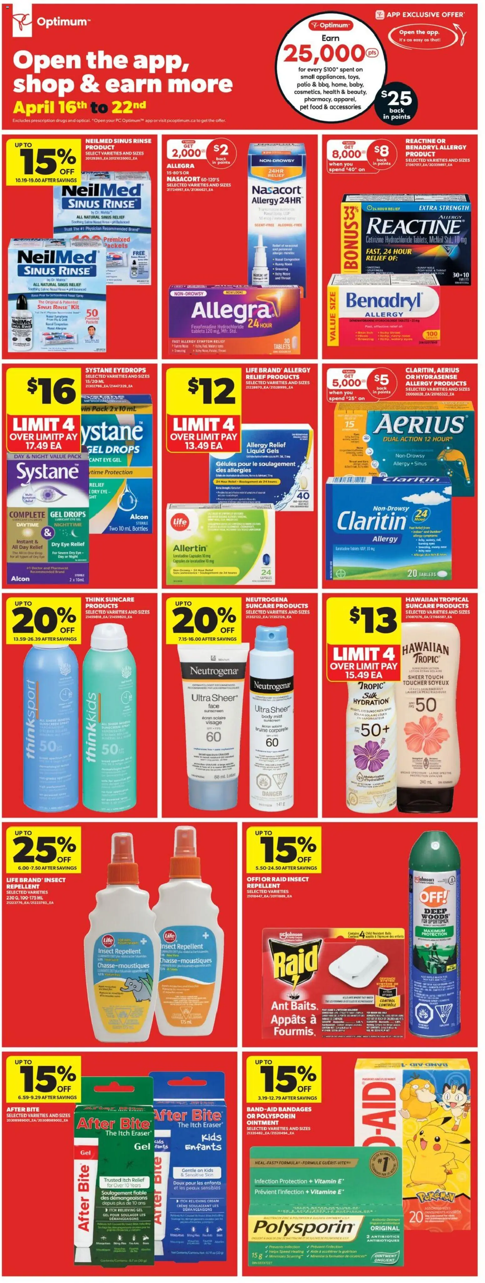 Real Canadian Superstore flyer valid from 16.04.2026 | Page: 24 | Products: Cream, PC, Sunscreen