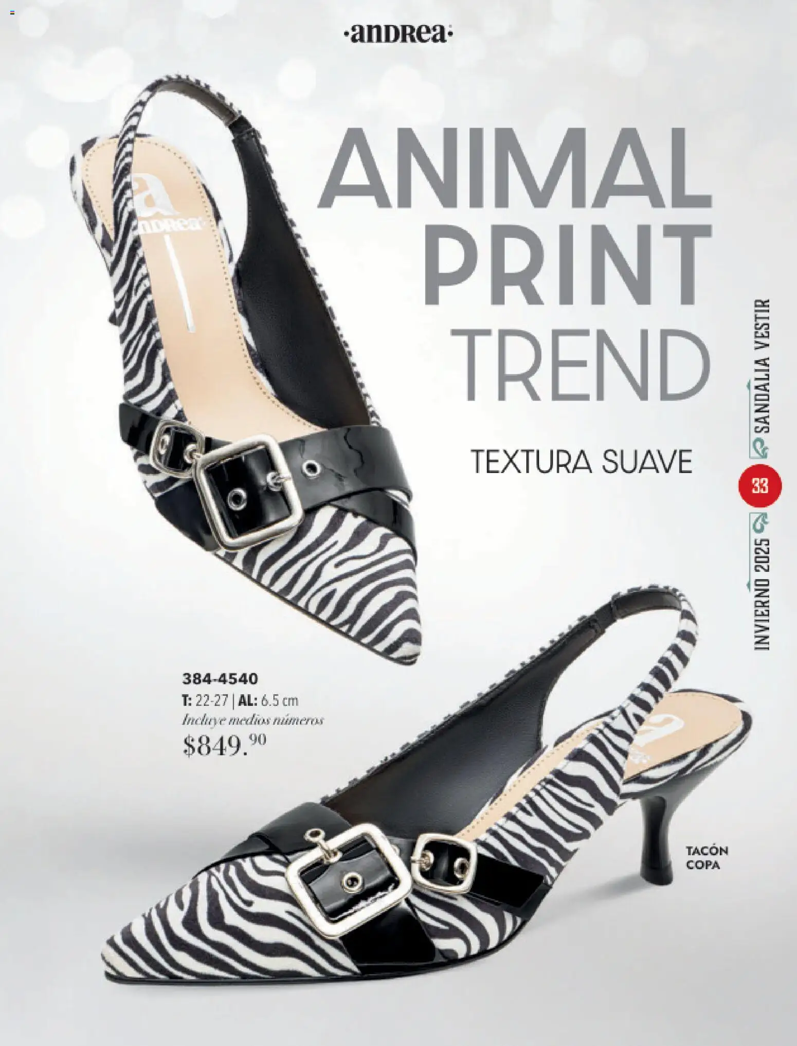 Nuevas ofertas de Andrea válidas en toda la República Mexicana desde el 26.11.2025. ¡Encuentra las mejores ofertas en Andrea catálogo Invierno! | Página: 33