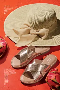 Preview of Rio Sandals, Crisscross sandals with a copper metallic faux-snake print. Padded insole and rubber outsole. Man-made materials. from shop Avon valid from 09.04.2026 | Page: 10