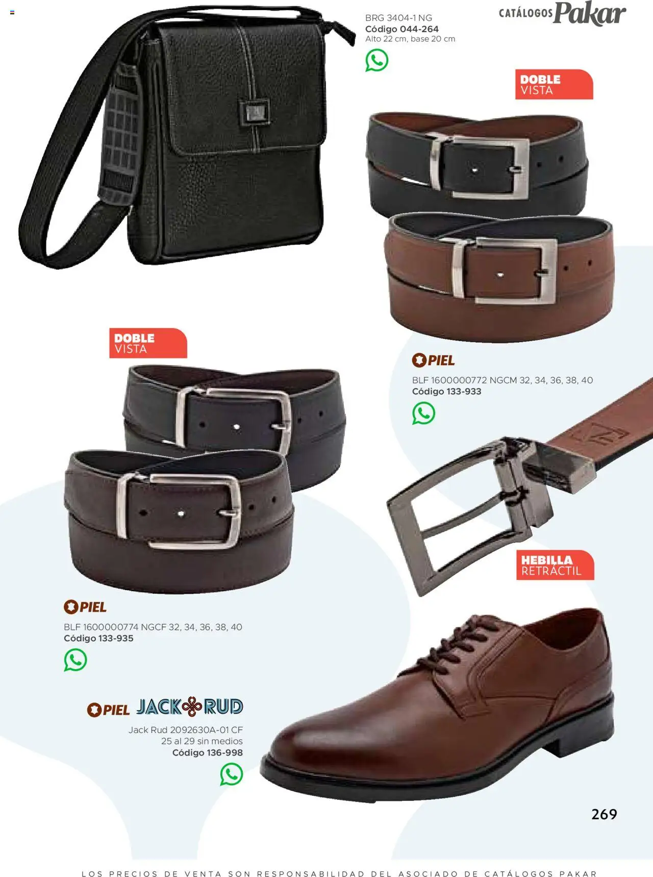 Nuevas ofertas de SC Pakar válidas en toda la República Mexicana desde el 24.07.2025. ¡Encuentra las mejores ofertas en SC Pakar - Catálogo Hombre otoño / invierno! | Página: 269 | Productos: Hebilla