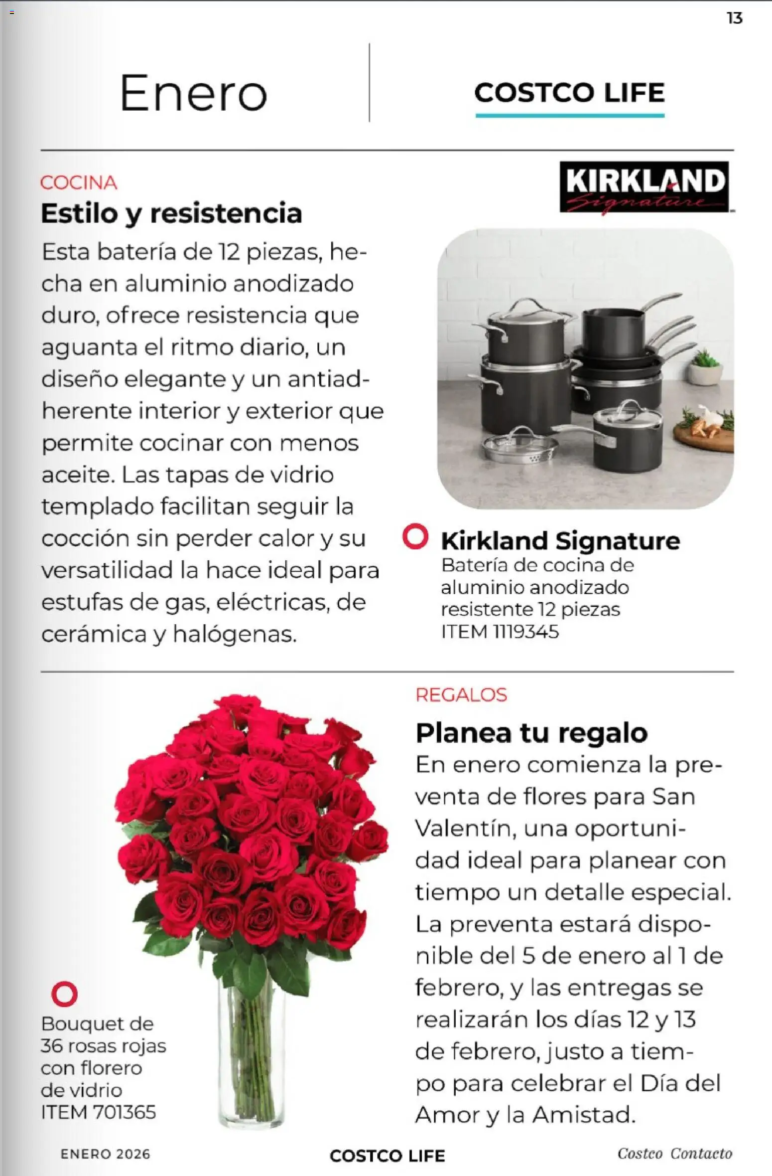 Nuevas ofertas de Costco válidas en toda la República Mexicana desde el 01.01.2026. ¡Encuentra las mejores ofertas en Costco - Revista Enero! | Página: 13 | Productos: Cocina, Batería, Florero