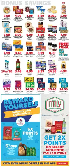 Preview of Schnucks weekly ads valid from 25.02.2026 | Page: 5 | Products: Cat Food, Cheese, Yogurt, Cottage cheese