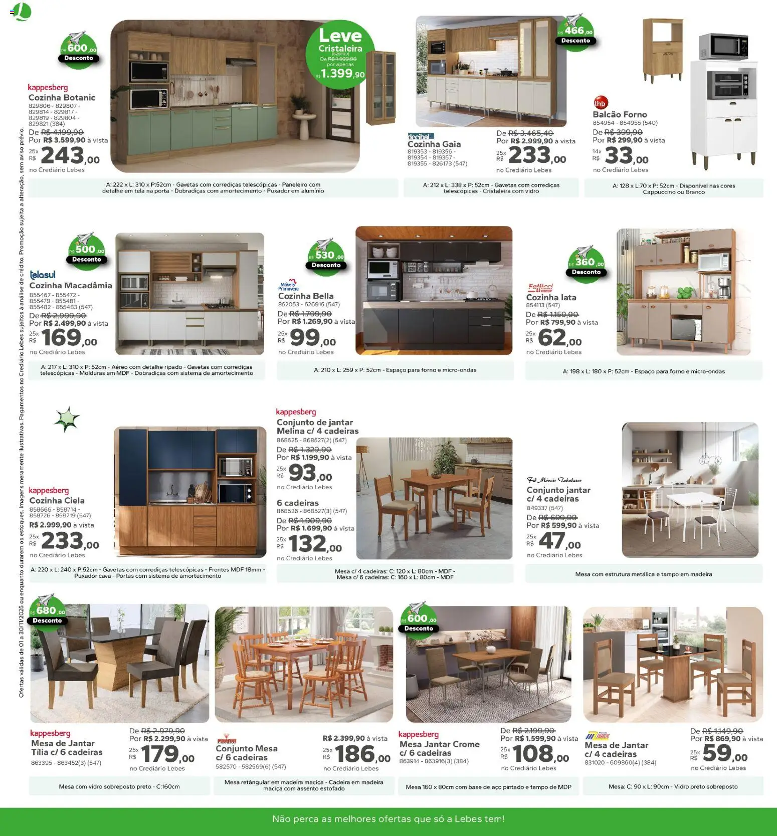 Lebes Folheto - válido de 01.11.2025 | Página: 10 | Produtos: Forno, Porta, Mesa, Microondas
