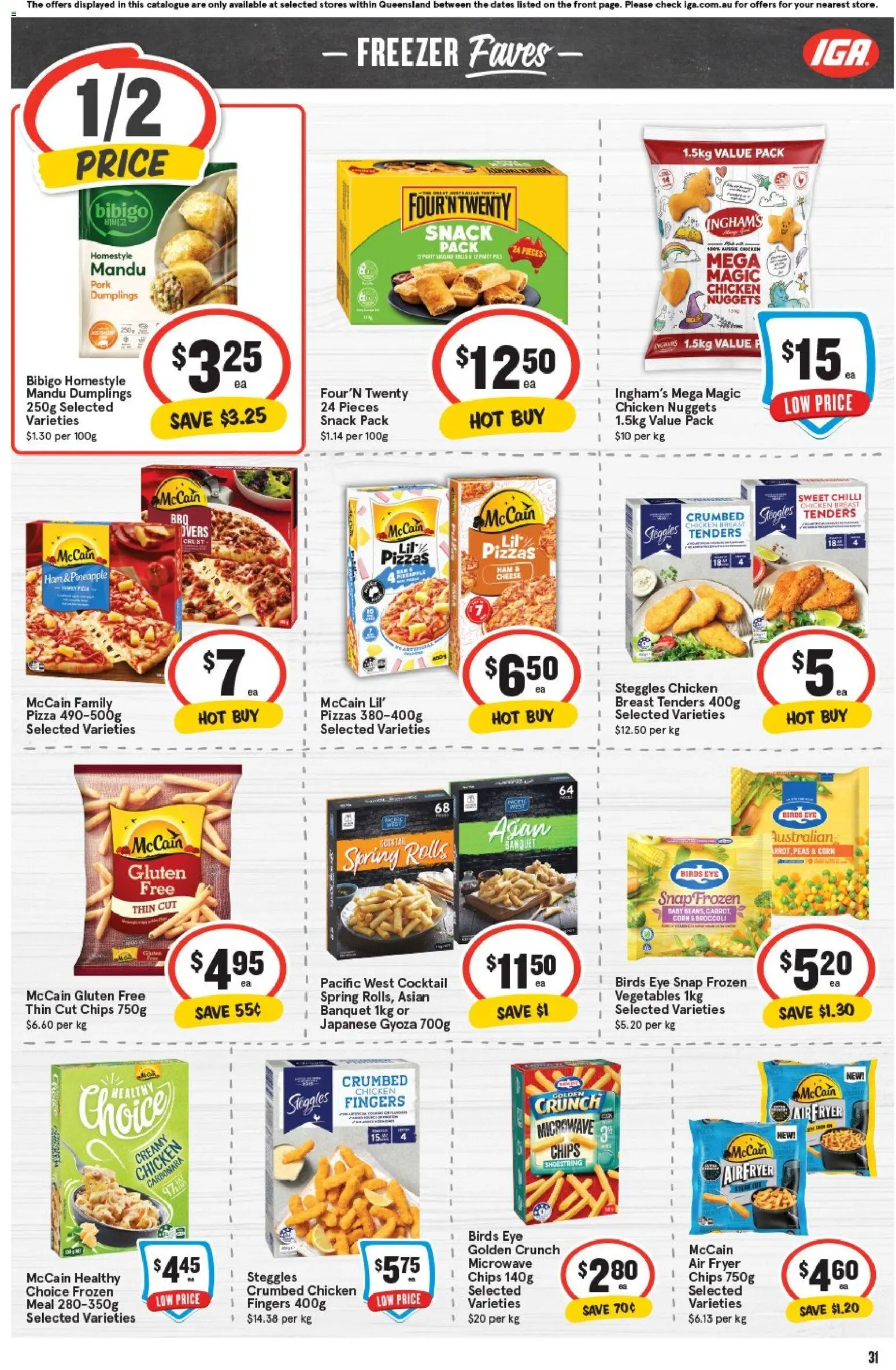 IGA catalogue - valid from 05.11.2025 | Page: 31 | Products: Ham, Pork, Freezer, Microwave