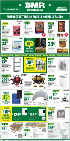 Preview of BMR weekly flyer / circulaire from shop BMR valid from 11.09.2025