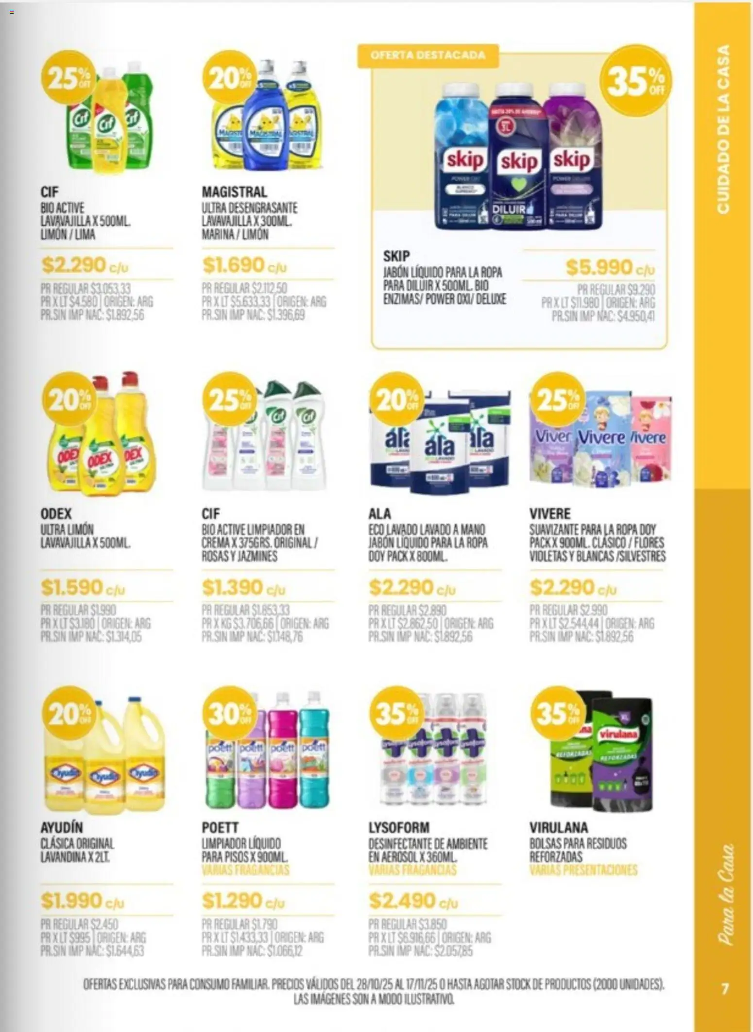 Pigmento catálogo │ válido desde el 28.10.2025 | Página: 7 | Productos: Lavandina, Lima, Ropa, Suavizante