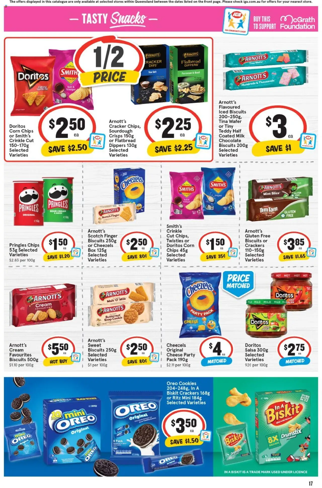 IGA catalogue - valid from 10.09.2025 | Page: 18 | Products: Cheese, Chips, Biscuits, Salsa