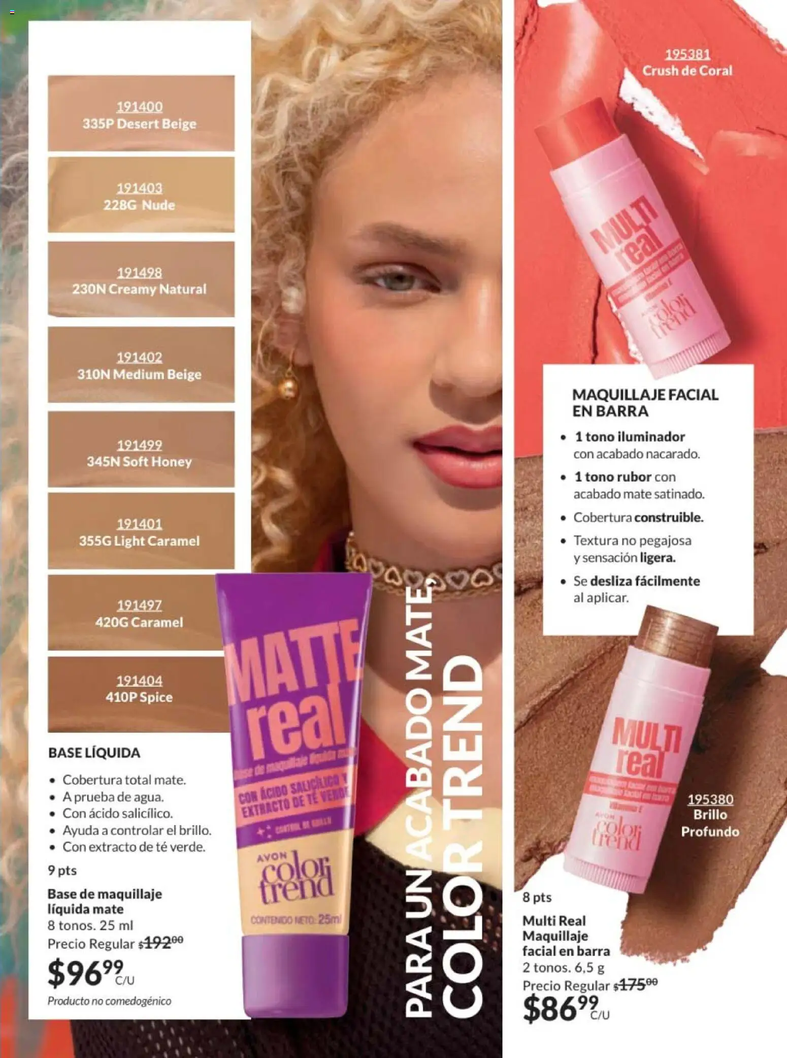 Nuevas ofertas de AVON válidas en toda la República Mexicana desde el 10.01.2026. ¡Encuentra las mejores ofertas en AVON campaña 2 2026! | Página: 67 | Productos: Base de maquillaje, Iluminador, Barra, Té