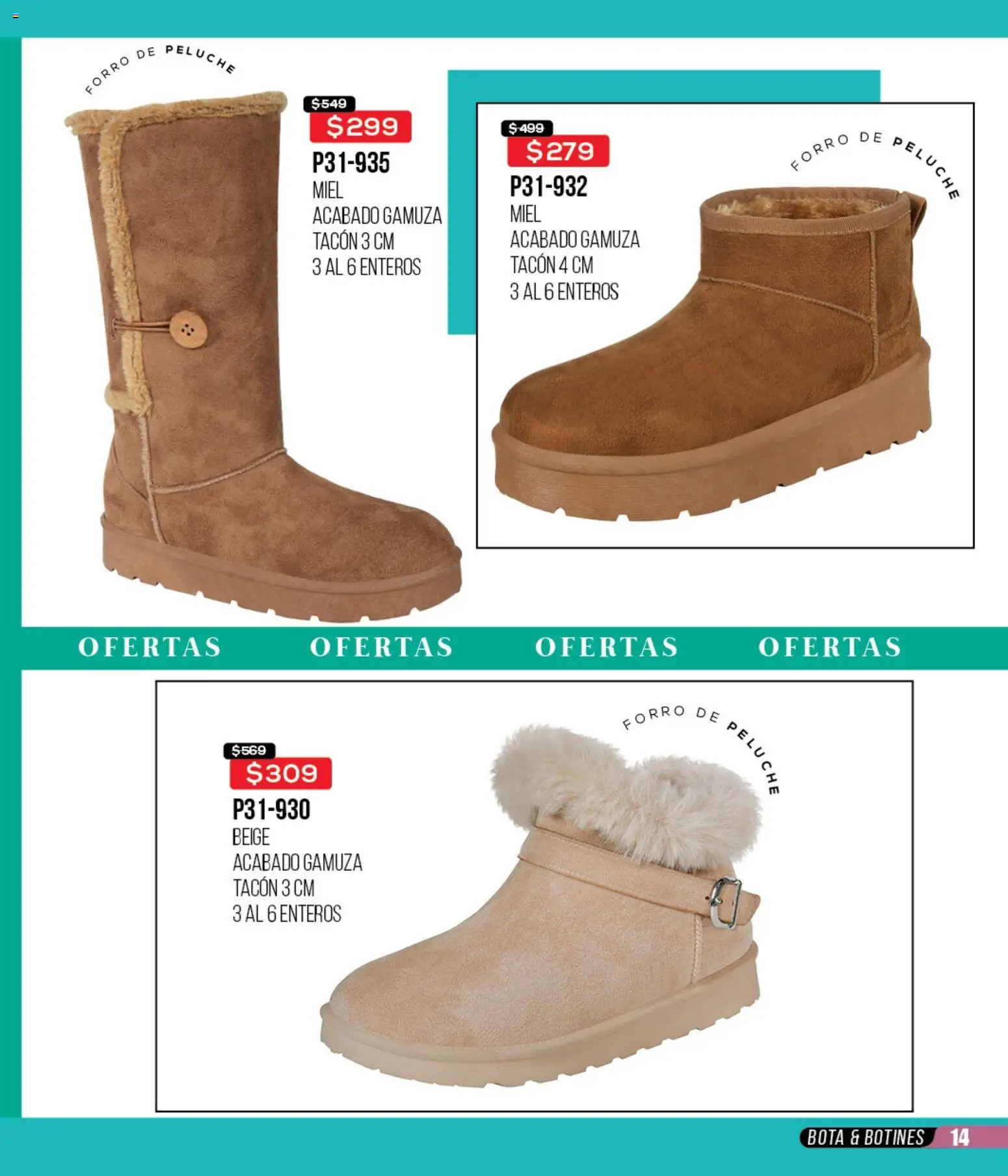 Nuevas ofertas de Cklass válidas en toda la República Mexicana desde el 12.01.2026. ¡Encuentra las mejores ofertas en Cklass catálogo Mega Ofertas Ropa! | Página: 178 | Productos: Gamuza, Botines