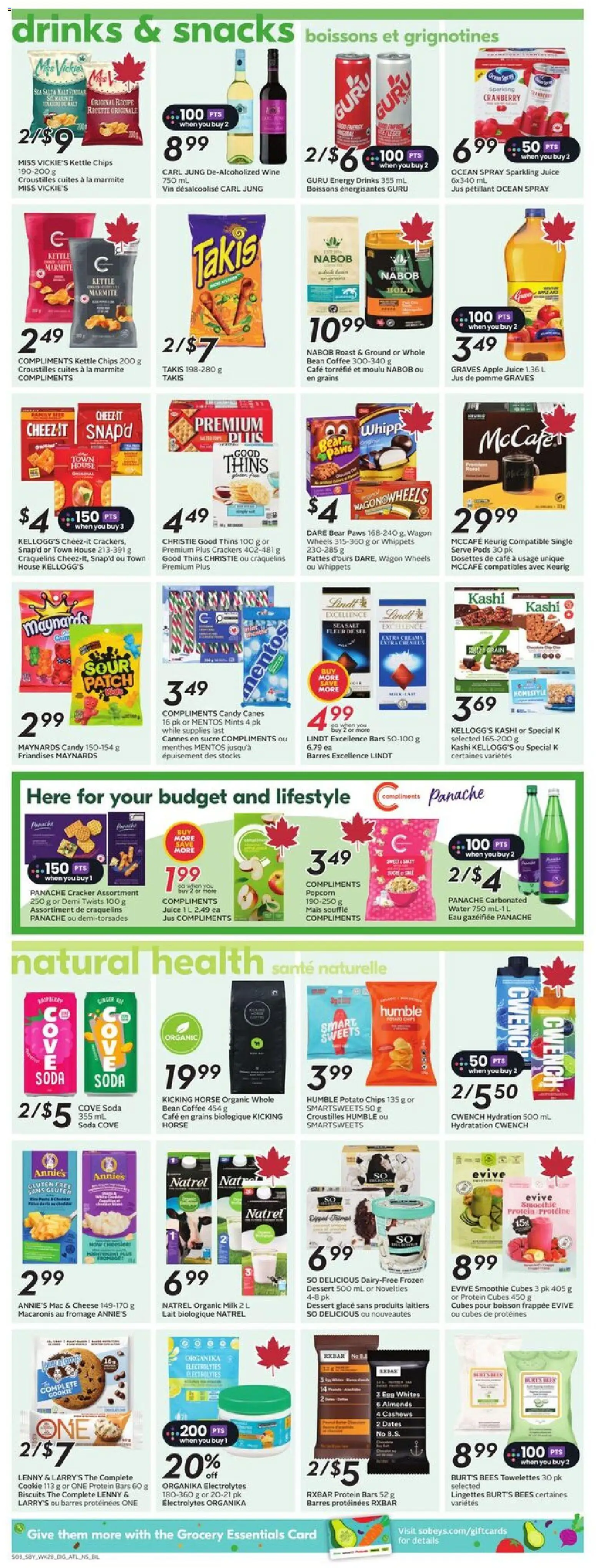 Sobeys flyer valid from 06.11.2025 | Page: 11 | Products: Kettle, Coffee, Juice, Wine