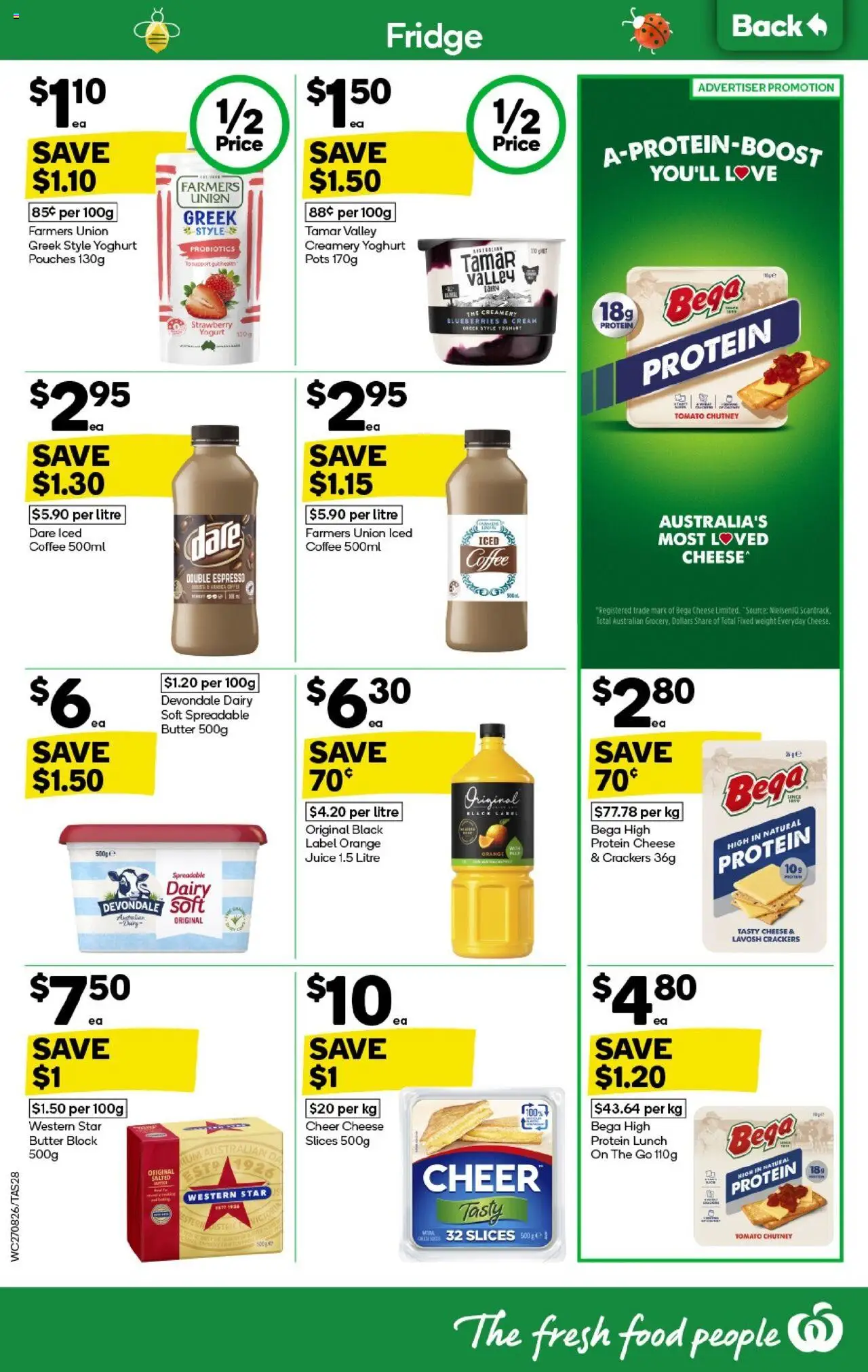 Woolworths catalogue - valid from 27.08.2025 | Page: 28 | Products: Crackers, Dairy, Cheese, Weight