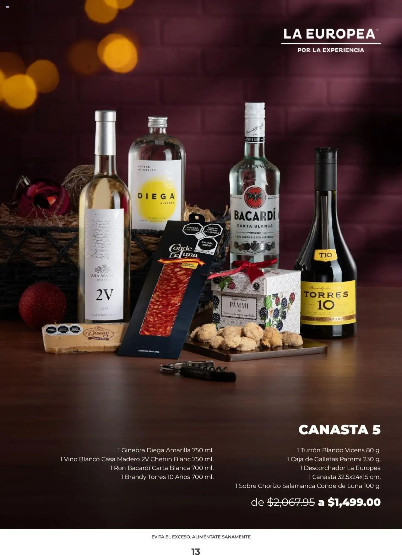 Nuevas ofertas de La Europea válidas en toda la República Mexicana desde el 22.09.2025. ¡Encuentra las mejores ofertas en La Europea catálogo! | Página: 13 | Productos: Turrón, Vino, Caja, Sobre
