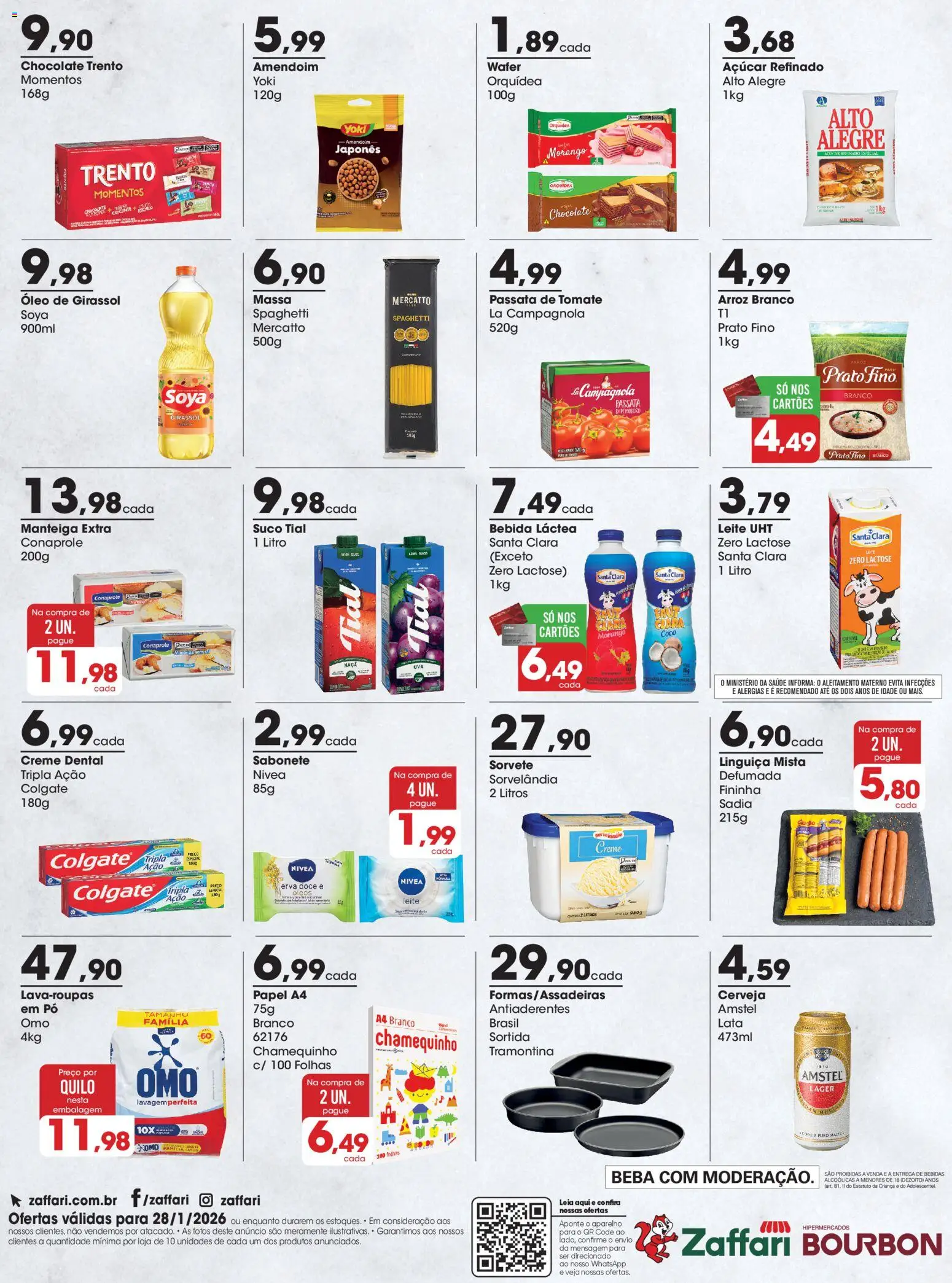 Zaffari Folheto - válido de 28.01.2026 | Página: 2 | Produtos: Amendoim, Creme, Açúcar, Óleo de girassol