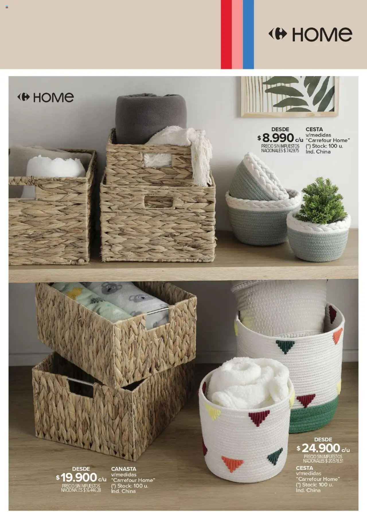 Carrefour Deco Hogar │ válido desde el 13.05.2025 | Página: 15 | Productos: Cesta, Canasta