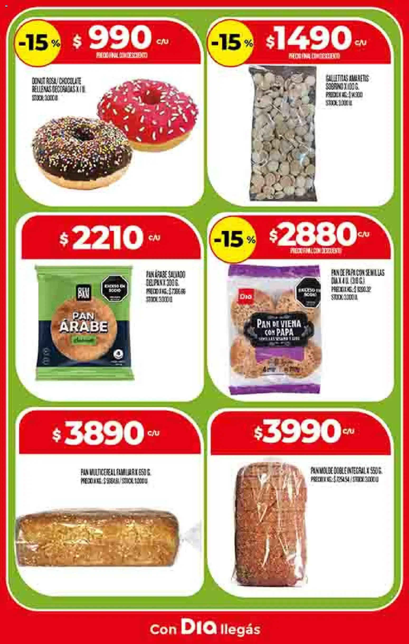 Supermercado DIA Ofertas │ válido desde el 12.11.2025 | Página: 10 | Productos: Galletitas, Papa, Pan, Chocolate