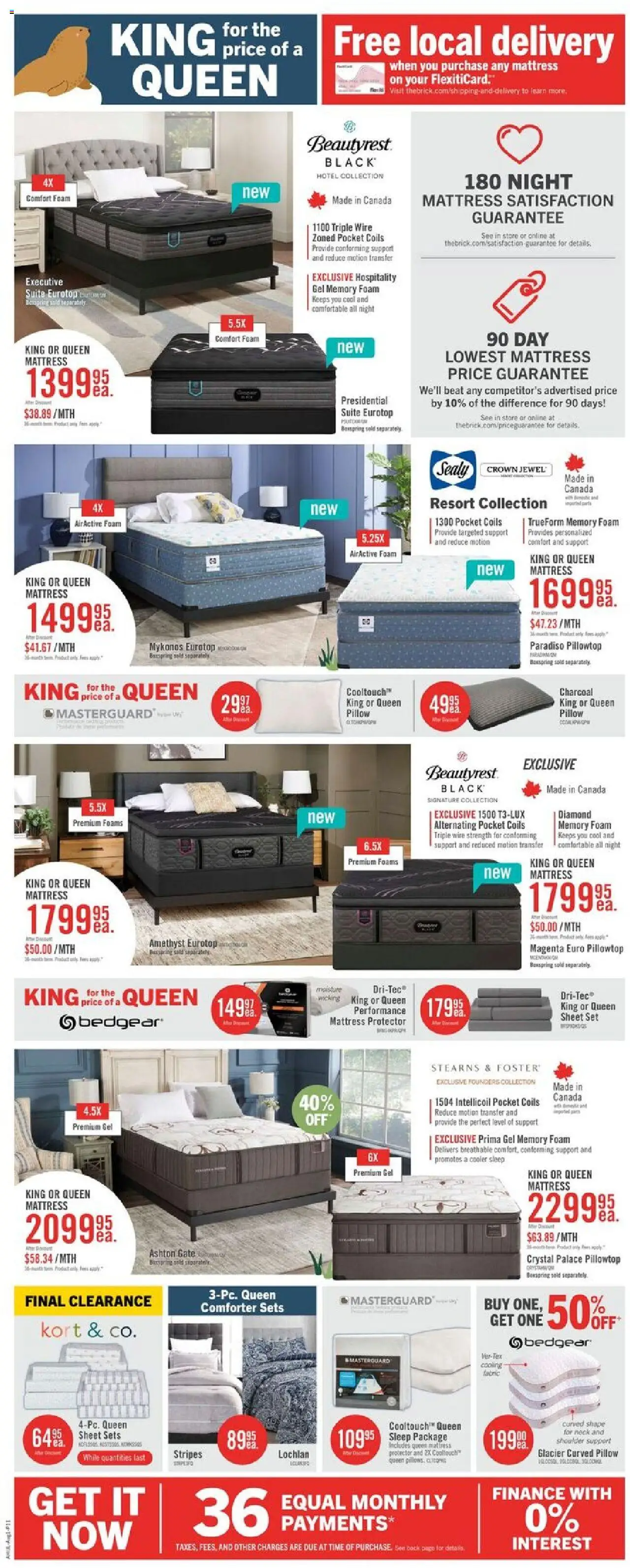 The Brick flyer valid from 31.07.2025 | Page: 17 | Products: Mattress, Pillow