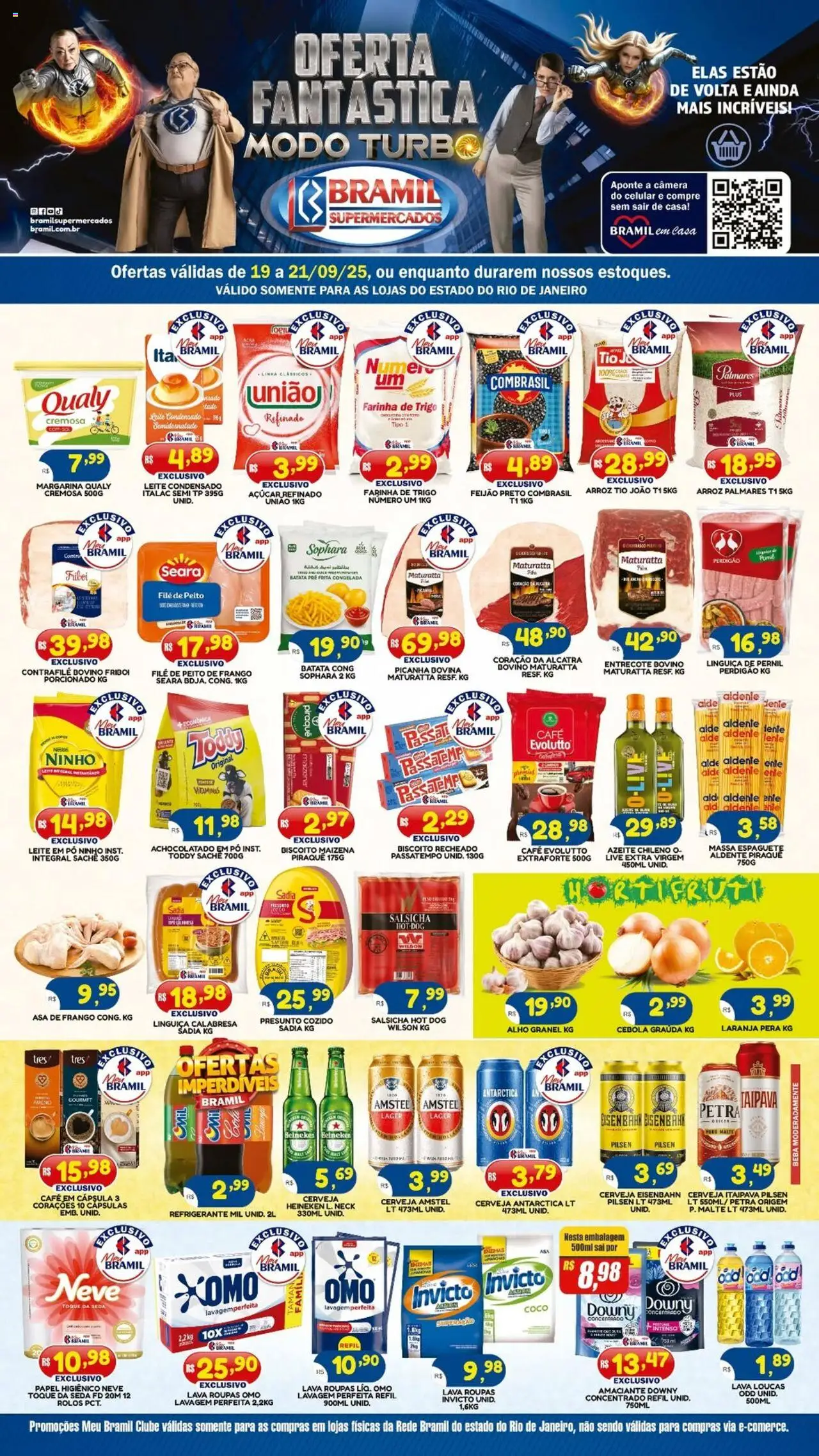 Bramil Supermercados Folheto - válido de 19.09.2025 | Página: 1 | Produtos: Alho, Pó, Pernil, Câmera