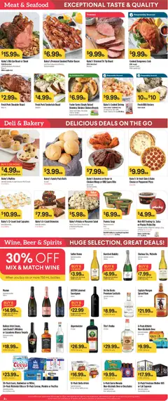 Preview of Raley's weekly ads valid from 26.12.2025 | Page: 2 | Products: Pizza, Wine, Seafood, Bag