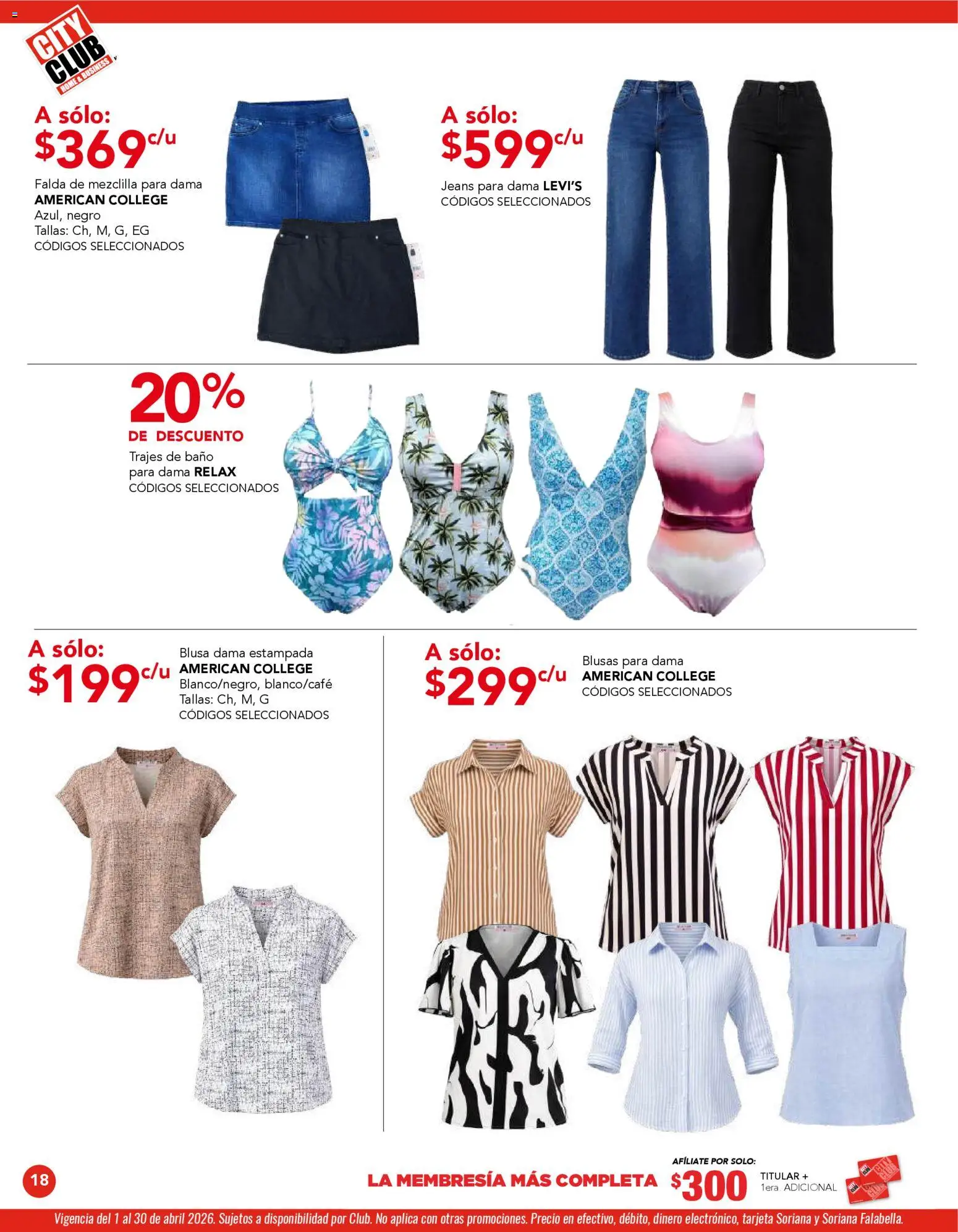 Nuevas ofertas de City Club válidas en toda la República Mexicana desde el 01.04.2026. ¡Encuentra las mejores ofertas en City Club catálogo! | Página: 18