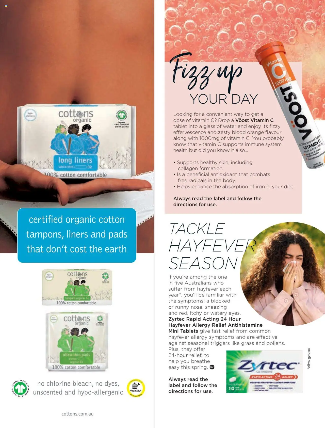 Coles catalogue - valid from 07.10.2024 | Page: 136 | Products: Grass, Tampons, Vitamin, Allergy