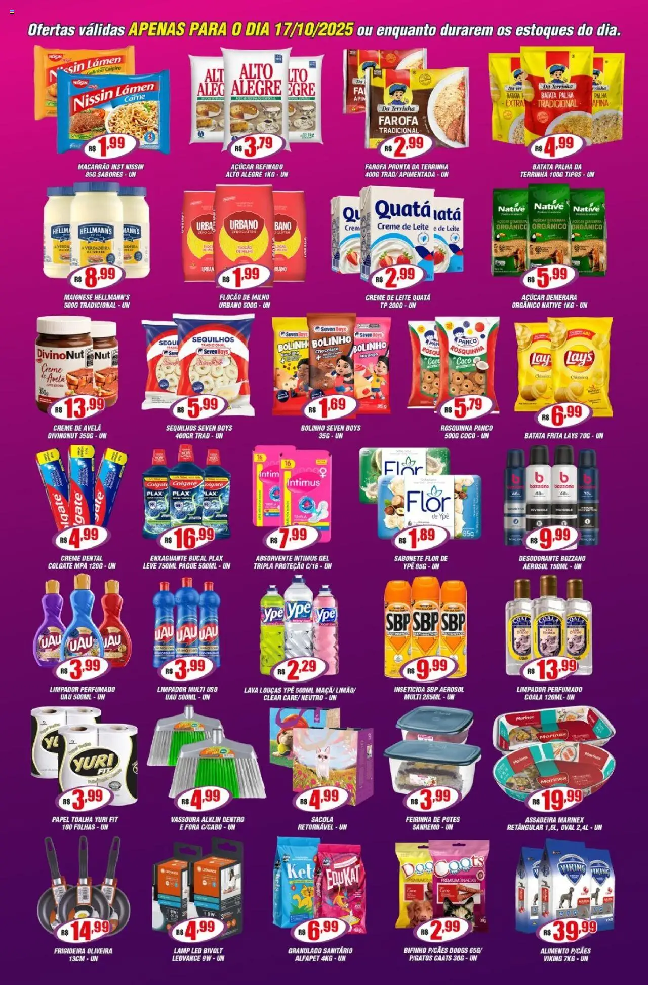 Violeta Supermercados Folheto - válido de 17.10.2025 | Página: 3 | Produtos: Papel toalha, Carne, Assadeira, Inseticida