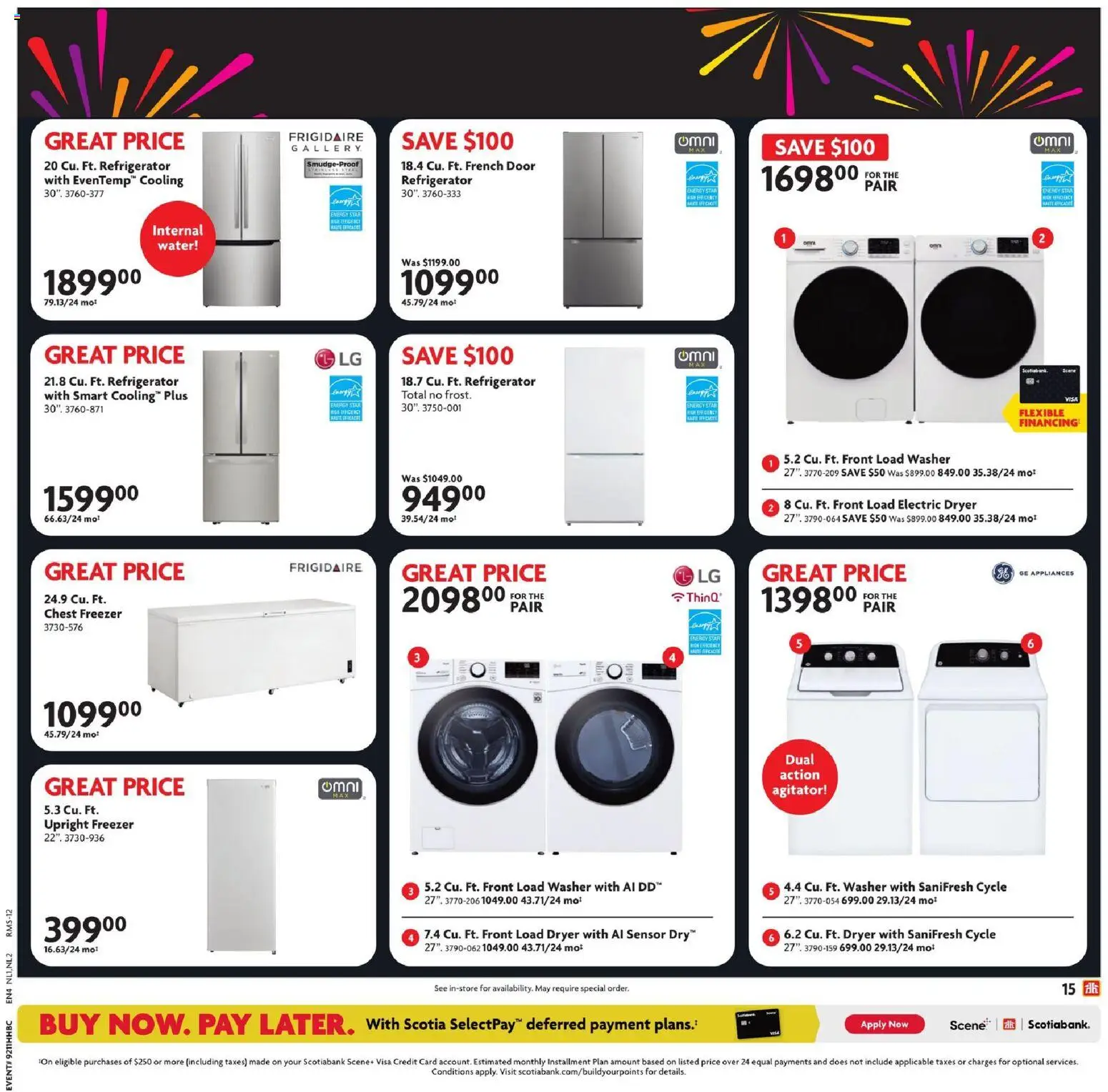 Home Hardware flyer valid from 12.03.2026 | Page: 16 | Products: Refrigerator, Freezer, Dryer