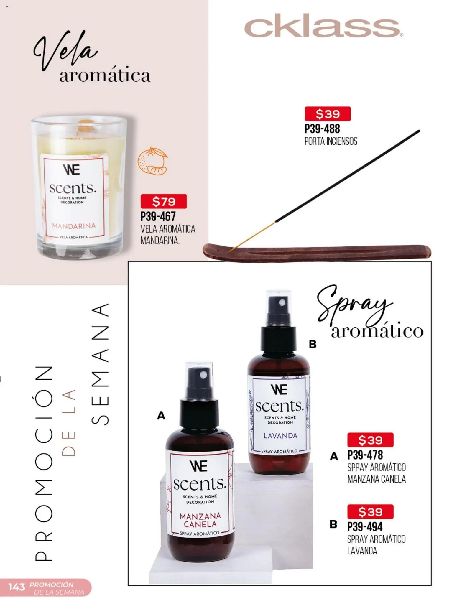 Nuevas ofertas de Cklass válidas en toda la República Mexicana desde el 30.03.2026. ¡Encuentra las mejores ofertas en Cklass catálogo Promo semanal! | Página: 144 | Productos: Manzana, Vela