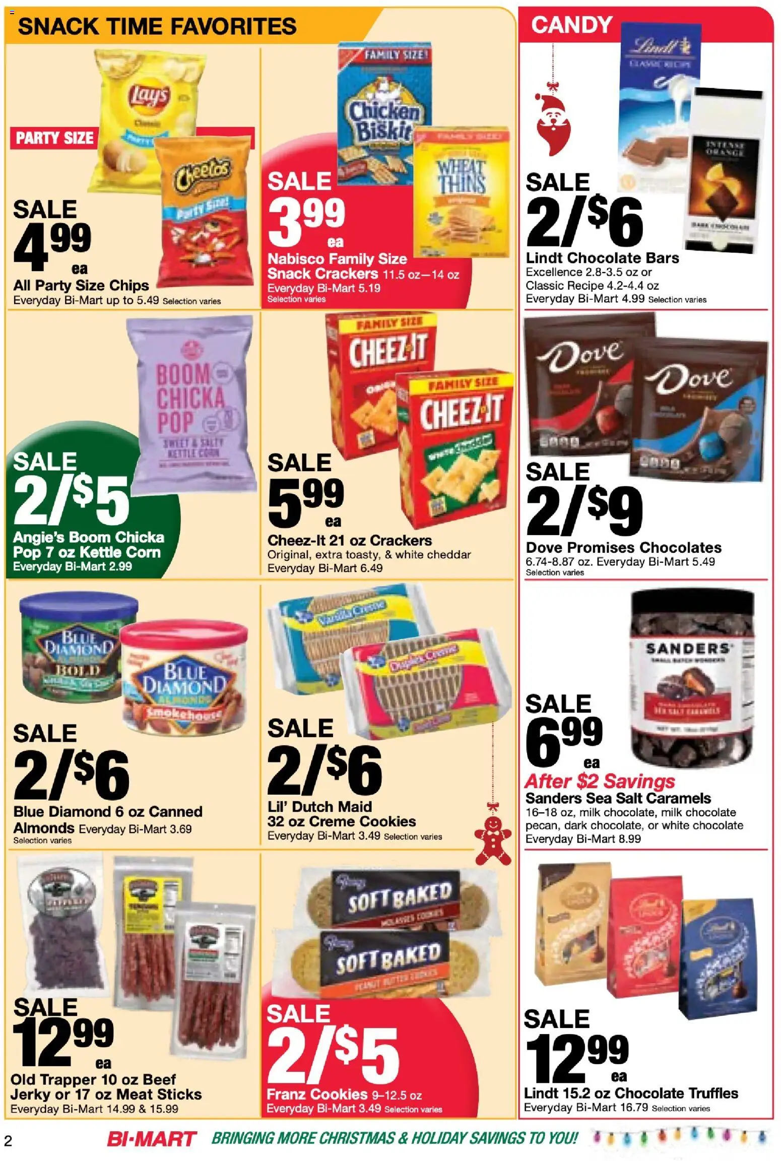 Bi-Mart Membership Savings Book - valid from 02.12.2025 | Page: 2 | Products: Corn, Beef, Cookies, Salt