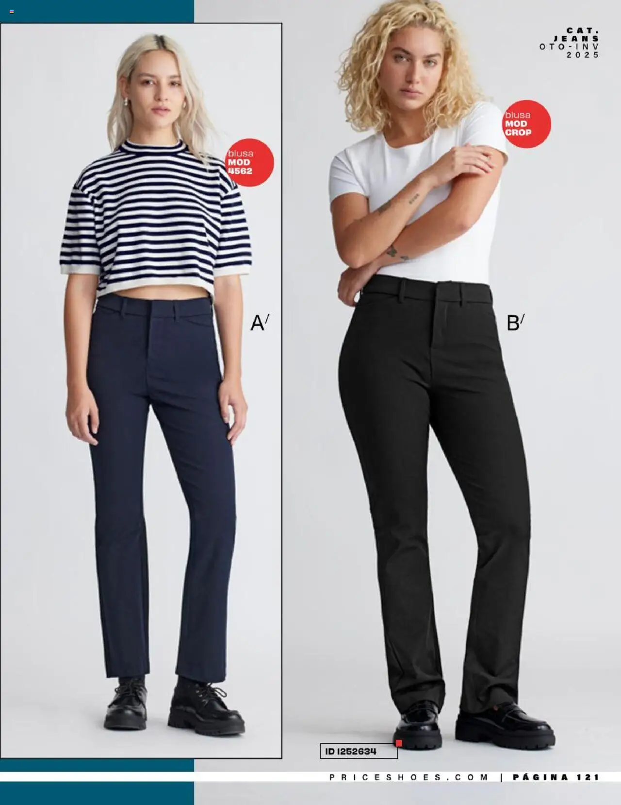 Nuevas ofertas de Price Shoes válidas en toda la República Mexicana desde el 05.08.2025. ¡Encuentra las mejores ofertas en Price Shoes - Catálogo Jeans ! | Página: 121 | Productos: Blusa