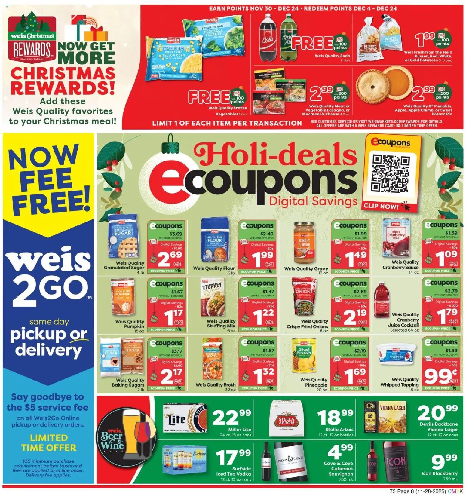 Weis Monthly Ad - VA - valid from 28.11.2025 | Page: 12 | Products: Broccoli, Pineapple, Potatoes, Pc