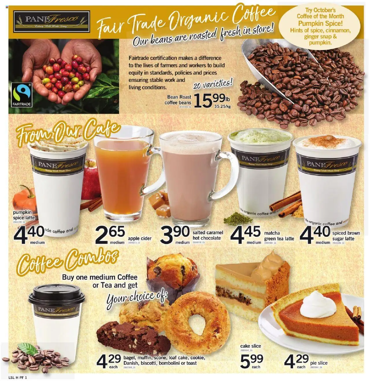 Loblaws flyer valid from 16.10.2025 | Page: 6 | Products: Tea, Coffee, Chocolate, Pumpkin
