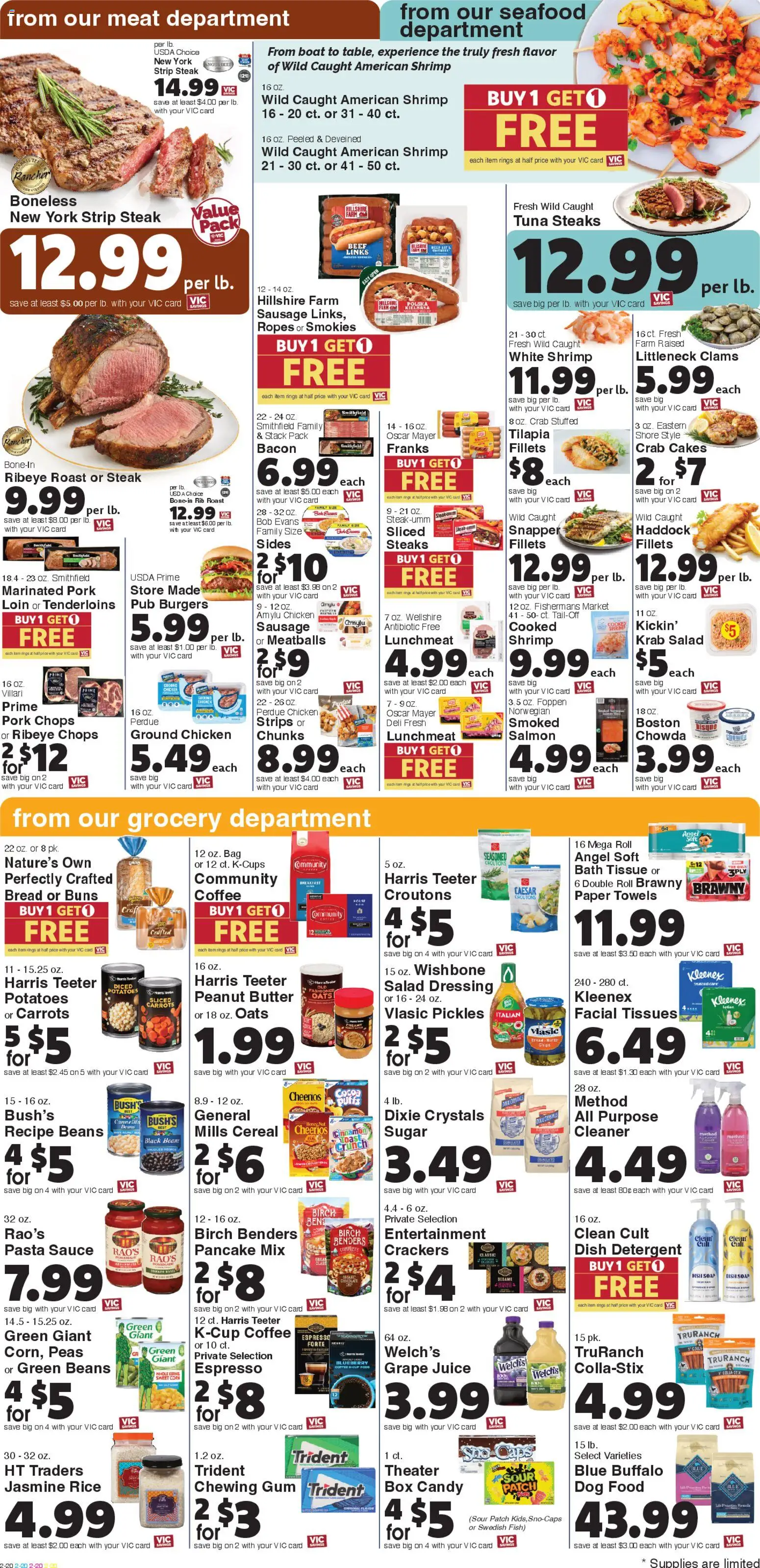 Harris Teeter Weekly Ad - SC - valid from 03.12.2025 | Page: 5 | Products: Corn, Fish, Beef, Bag