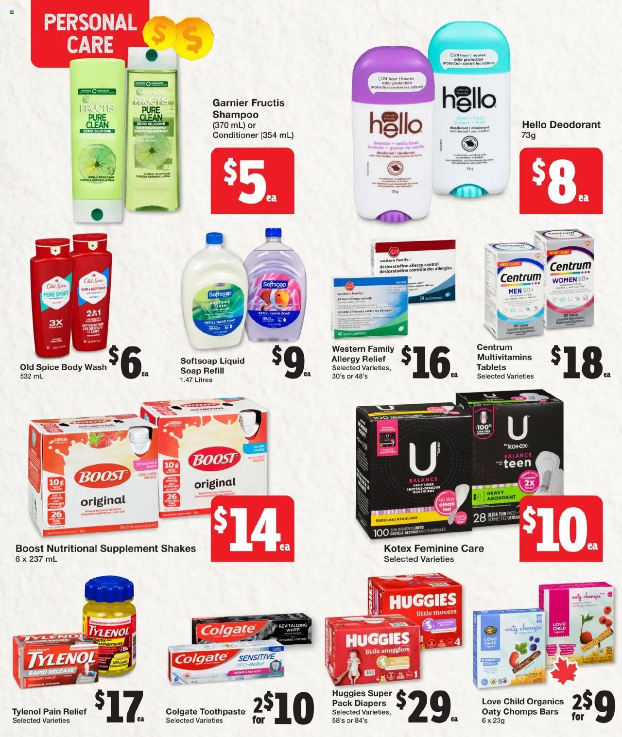 Quality Foods flyer valid from 14.08.2025 | Page: 11 | Products: Shampoo, Conditioner, Body wash, Toothpaste