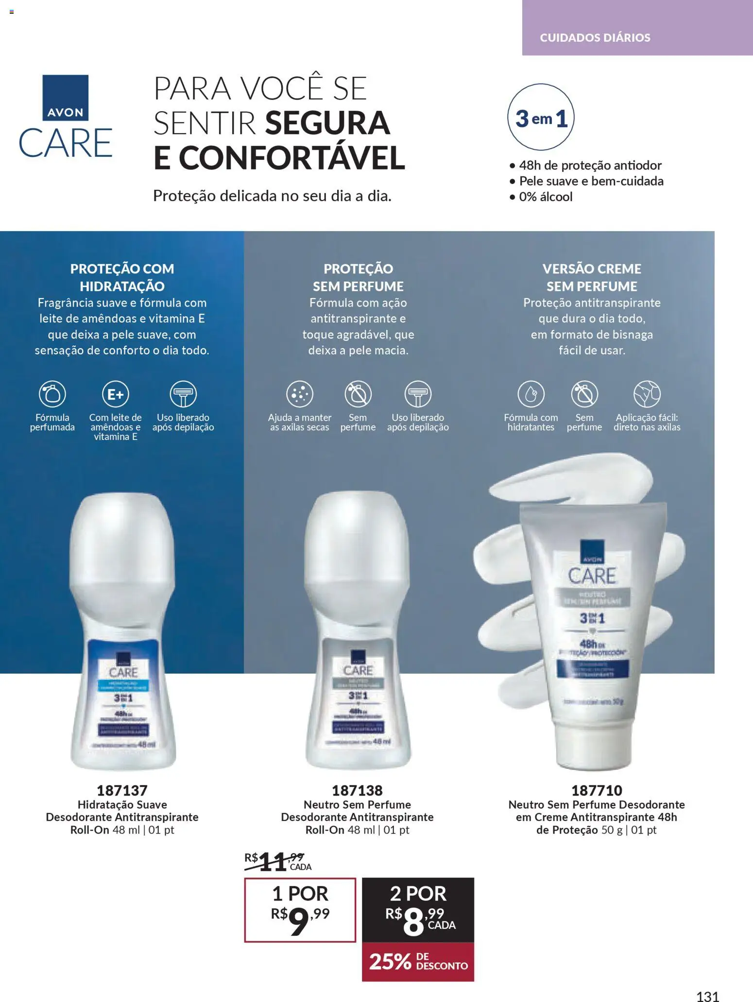 Avon Folheto - válido de 18.02.2026 | Página: 131 | Produtos: Perfume, Desodorante, Creme, Amêndoas