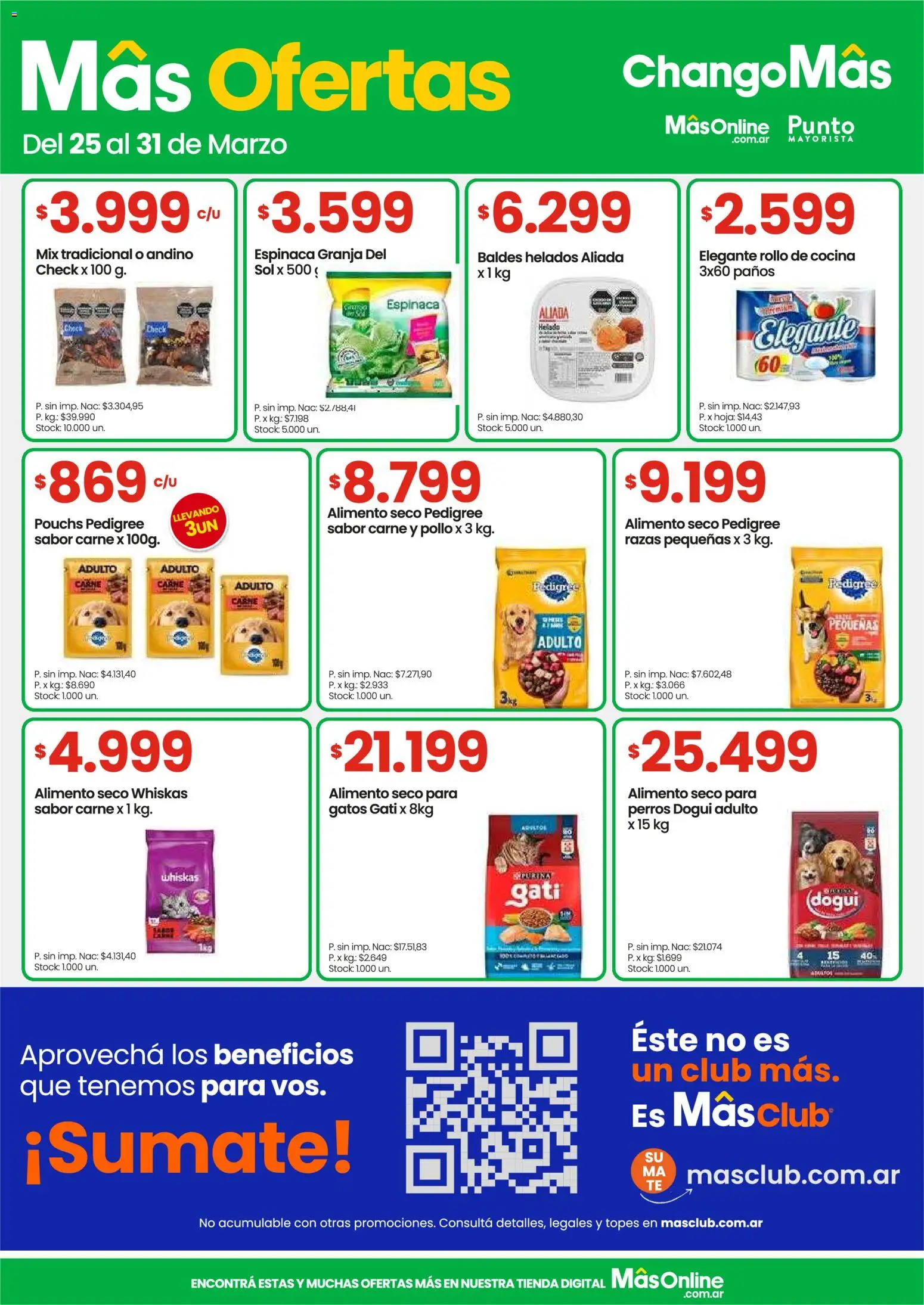 Changomas ofertas │ válido desde el 25.03.2026 | Página: 6 | Productos: Cocina, Pollo, Espinaca