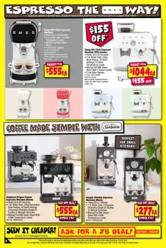 Preview of JB Hi-Fi Hottest Coffee Range - valid from 26.03.2026 | Page: 6 | Products: Milk, Water, Grinder, Espresso machine