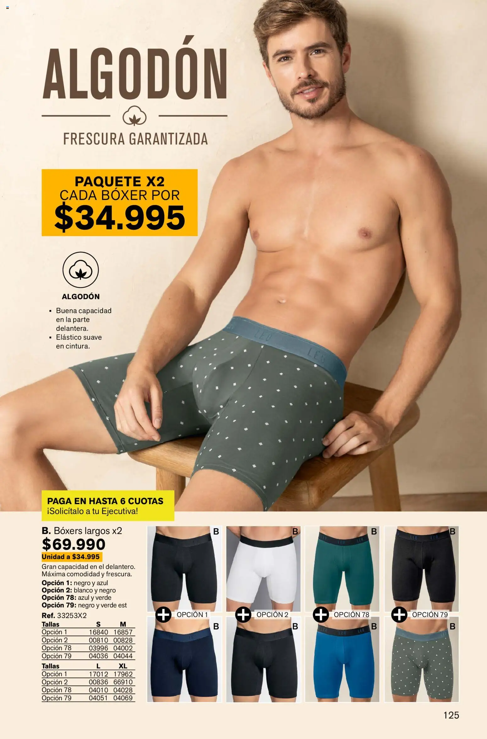 Leonisa revista - valida desde el 13.11.2025 | Página: 125 | Productos: Algodón, Boxers